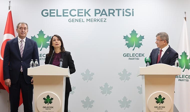 DEM Parti'den Ahmet Davutoğlu'na ziyaret: 'Onurlu bir barış için gelin hep birlikte elimizi taşın altına koyalım'