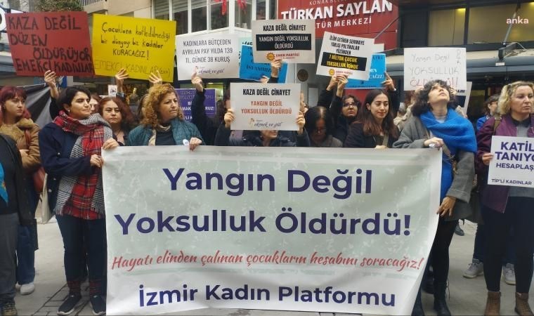 İzmir Kadın Platformu'ndan 5 kardeşin hayatını kaybetmesiyle ilgili tepki: Sorumlusu sizsiniz, yaratılan ölüm düzeni