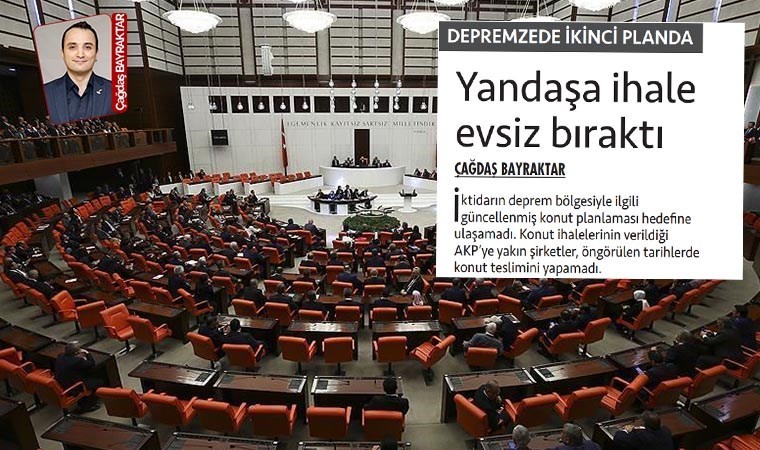 Cumhuriyet’in haberi TBMM gündeminde: 'Yurttaşlarımız evsiz kalmaya devam etmiş'