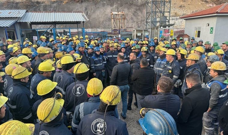 Çayırhan Termik Santrali'nde 500 madenci, özelleştirmeye karşı kendilerini yer altına kapattı