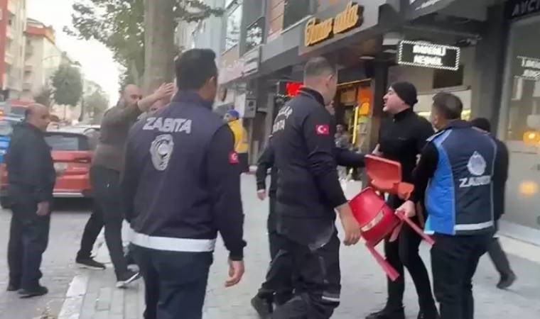 Avcılar’da esnaf ile zabıta arasında arbede yaşandı