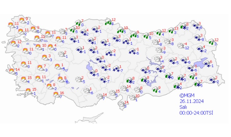 Meteoroloji paylaştı: Kar yağışı bekleniyor! 5 günlük hava durumu...