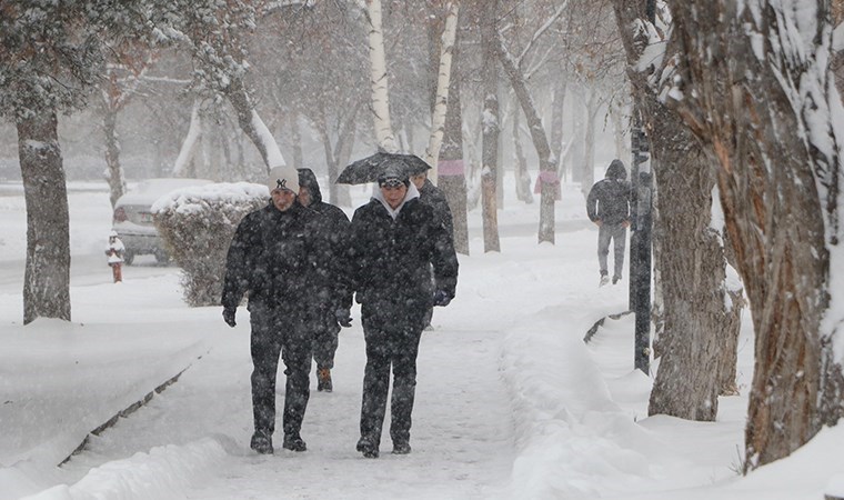 Erzurum'u kar vurdu... 1133 yerleşim yeri kapandı: Okullar tatil