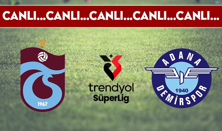 CANLI YAYIN: Trabzonspor 3-0 Adana Demirspor CANLI ANLATIM - 2024-2025 sezonu Süper Lig 13. hafta