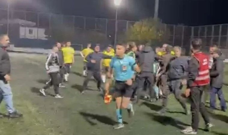 Amatör maçta hakeme saldıran Başkan ve futbolcu için tutuklama kararı!