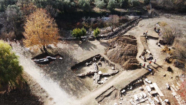 Lagina ve Stratonikeia antik kentleri sonbaharda dronla görüntülendi