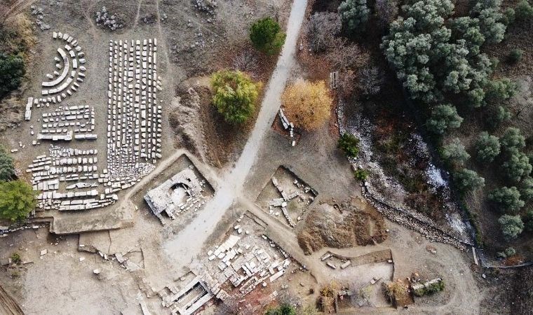 Lagina ve Stratonikeia antik kentleri sonbaharda dronla görüntülendi