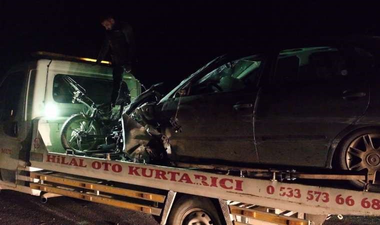 Mersin'de otomobil ile çarpışan motosikletin sürücüsü öldü