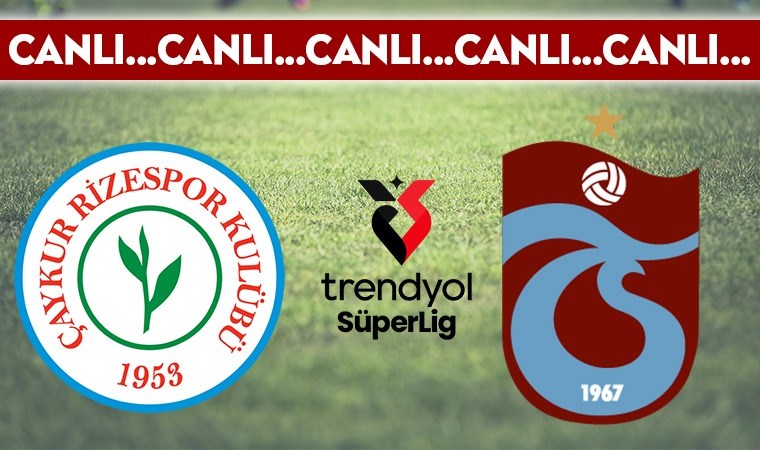 CANLI YAYIN: Çaykur Rizespor 0-1 Trabzonspor CANLI ANLATIM - 2024-2025 sezonu Trendyol Süper Ligi 12. haftası