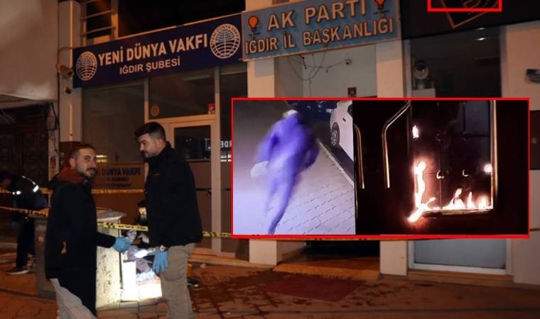 AKP Iğdır İl Başkanlığına molotofkokteyli ile saldırı! 3 şüpheliden 2'si yakalandı