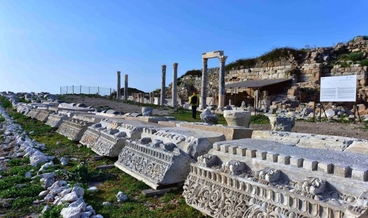 Knidos Antik Kenti’nde büyük kilise ayağa kaldırılıyor