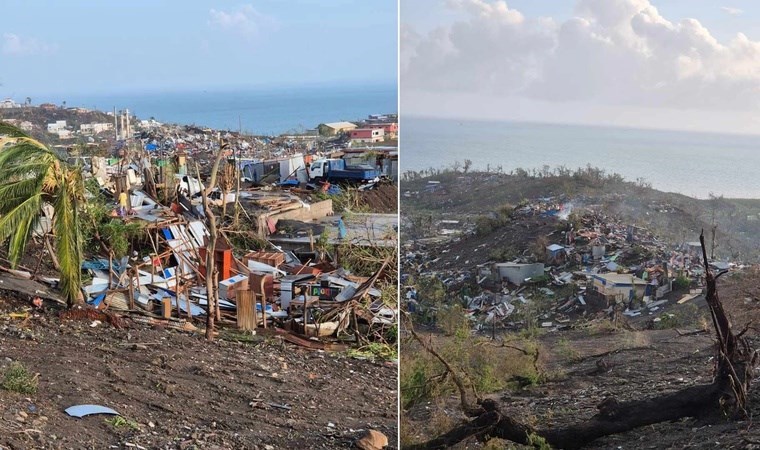 Mayotte Adası'nı Chido Kasırgası vurdu: Saatte 200 km hızdan fazla!