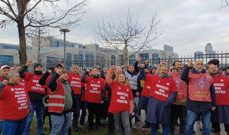 Polonez işçileri, Anadolu Adliyesi önüne yürüdü: “Bize destek olması gereken devlet, önümüze barikat kurdu”