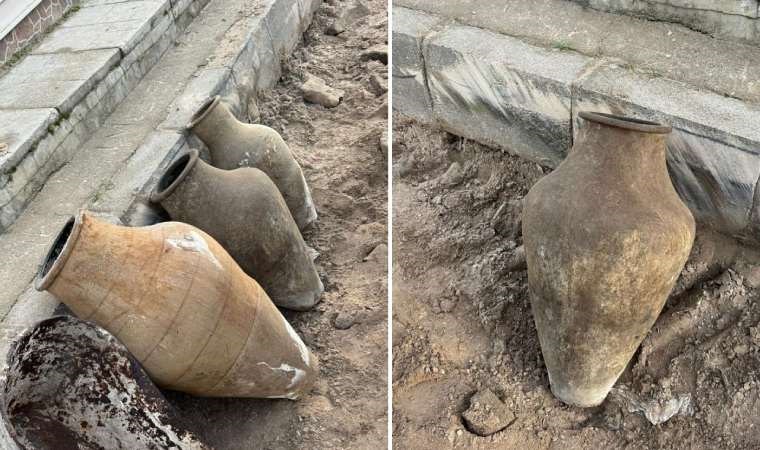 Kırşehir'de yol çalışmasında yakın tarihe ait küp bulundu