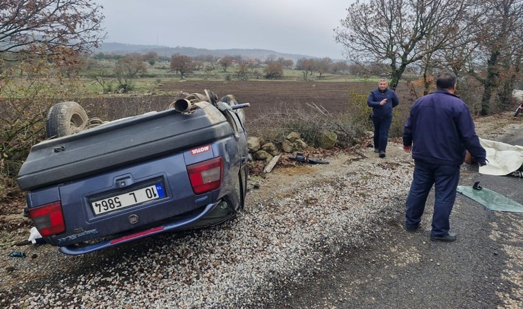 Direksiyon hakimiyetini kaybetti, araç ters döndü! Balıkesir'de korkunç kaza: 1 ölü, 2 yaralı