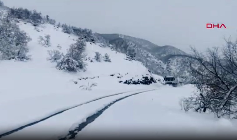 Meteoroloji uyarmıştı... Tunceli'yi 'kış' vurdu: 40 köy yolu ulaşıma kapandı