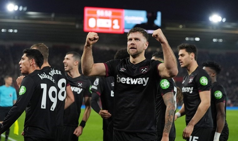 West Ham, Southampton'ı tek golle geçti!