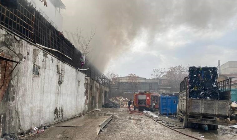 Ankara'da atık fabrikasında çıkan yangın söndürüldü!