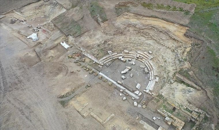 Pompeiopolis Antik Kenti'nde tiyatro ve odeonda yürütülen kazılar tamamlandı