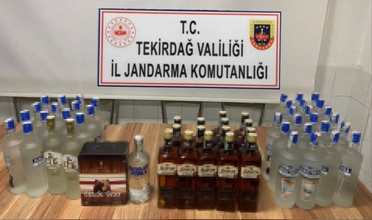 Tekirdağ’da kaçak içki ve uyuşturucu ele geçirildi