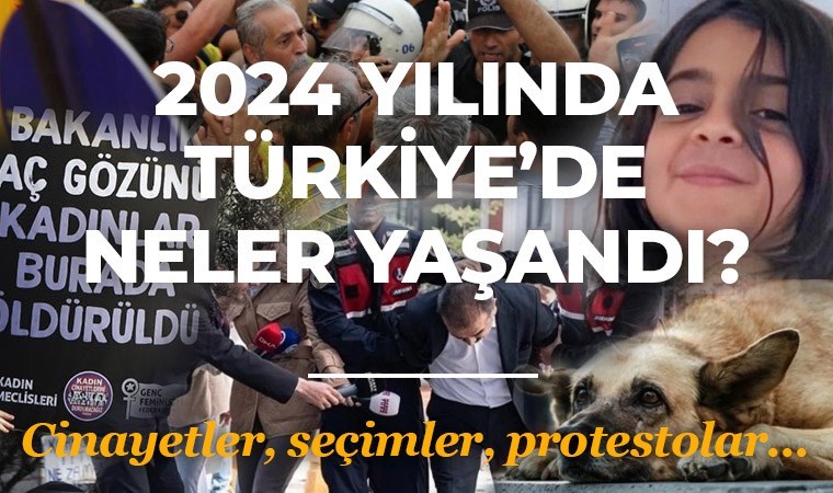 2024 yılında Türkiye'de neler yaşandı? Cinayetler, seçimler, protestolar...