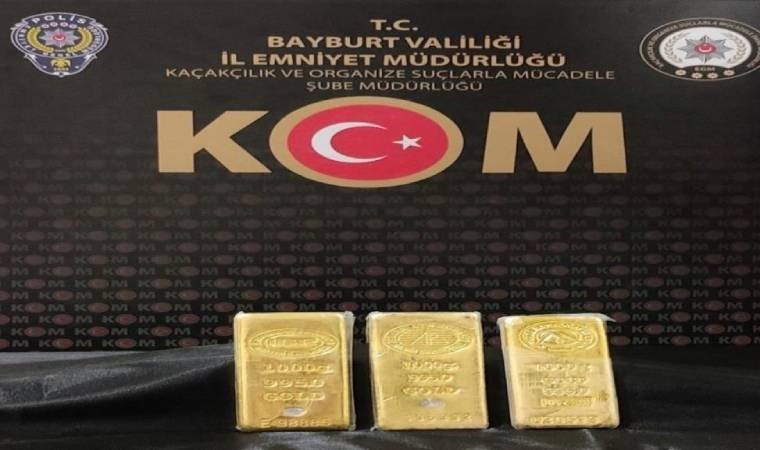 Piyasa değeri 10 milyon... 3 külçe altın ele geçirildi