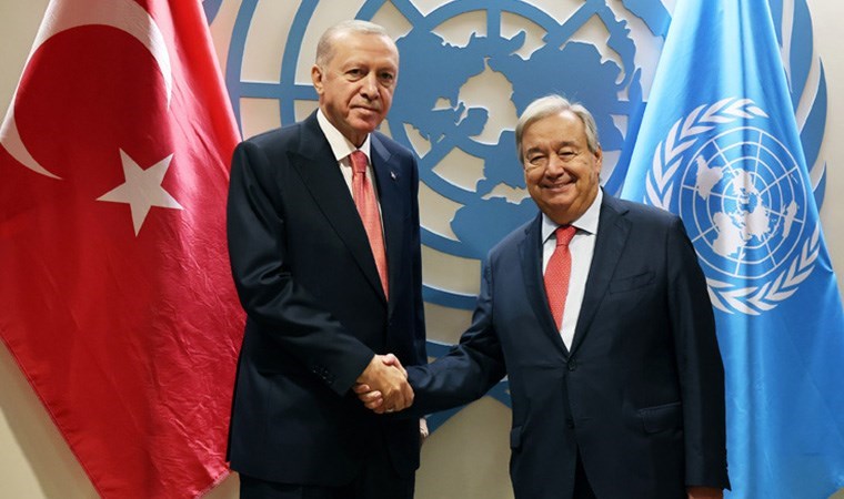 Erdoğan, BM Genel Sekreteri Guterres ile Suriye'yi görüştü