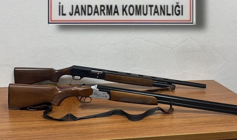 Tekirdağ'da jandarma operasyonu: Ruhsatsız tabanca ve av tüfeği ele geçirildi