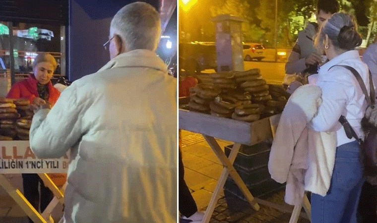 'Boşanma kutlaması' gündem oldu: Simit dağıtarak yıldönümünü kutladı!