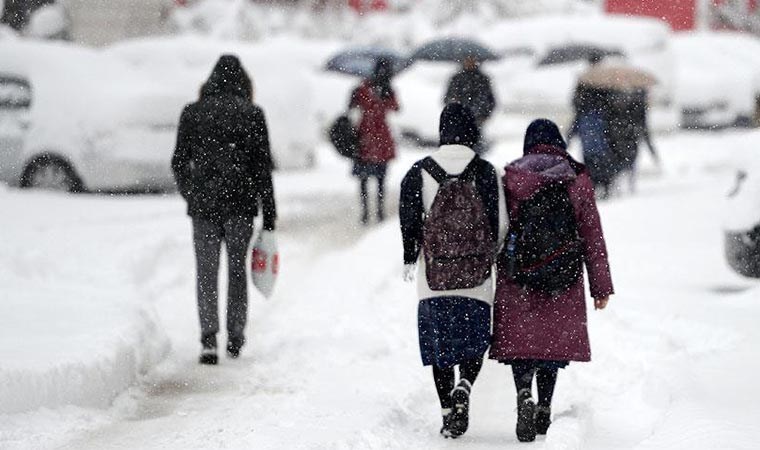 Ağrı'nın 5 ilçesinde kar nedeniyle köy okullarında eğitime ara verildi