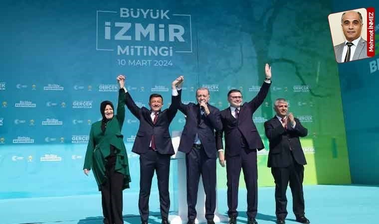 Erdoğan İzmir’de miting yaptı, İBB Başkanı İmamoğlu’na yüklendi: Aklı İstanbul’da