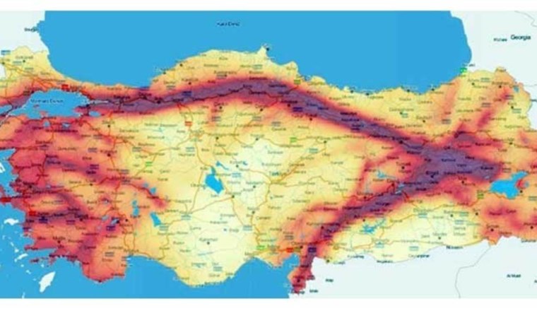 Yenilenmiş MTA diri fay haritası paylaşıldı: İşte bölge bölge altından fay hattı geçen şehirler...