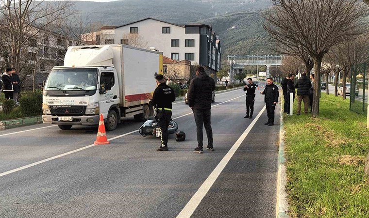 Bursa’da kazaya karışan motosiklet sürücüsü hayatını kaybetti