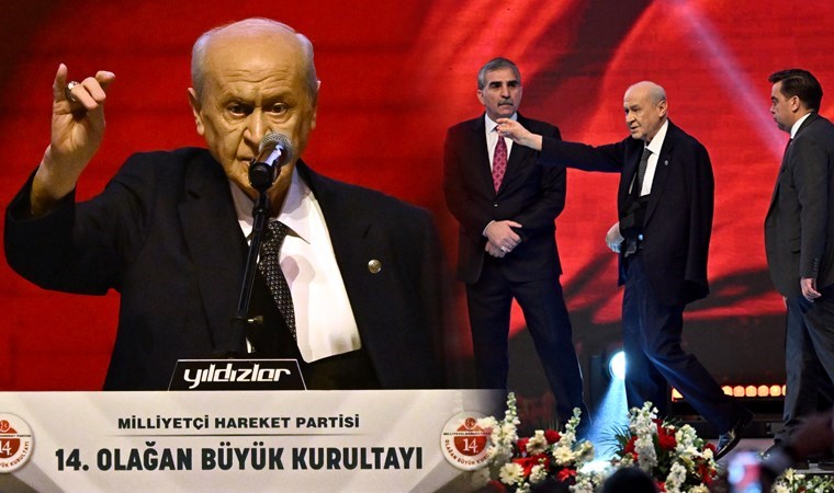 MHP'de büyük kurultay günü... Tek aday Devlet Bahçeli kürsüye kolu sargılı çıktı, Erdoğan'ın 'Bu benim son seçimim' sözlerine yanıt verdi