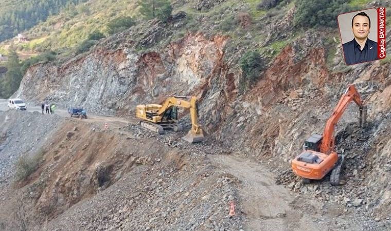 Hatay Belen’de taşocağı eylemi