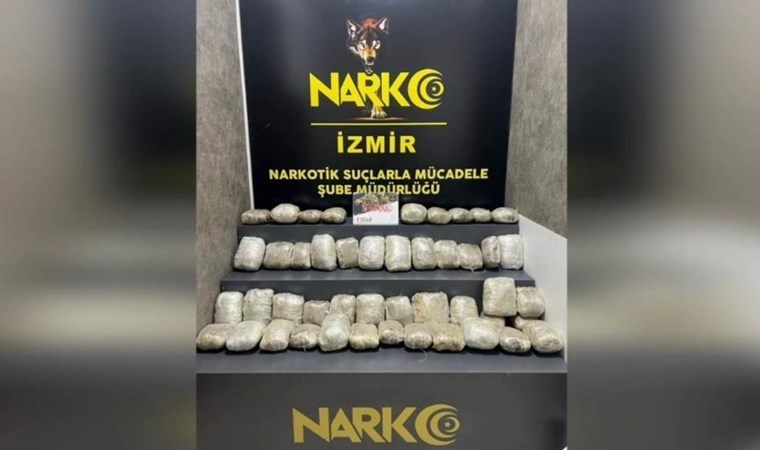 İzmir’de 26 kilogramın üzerinde uyuşturucu ele geçirildi