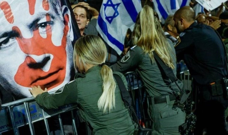 İsrailliler 'Netanyahu'nun istifası' için sokaklarda