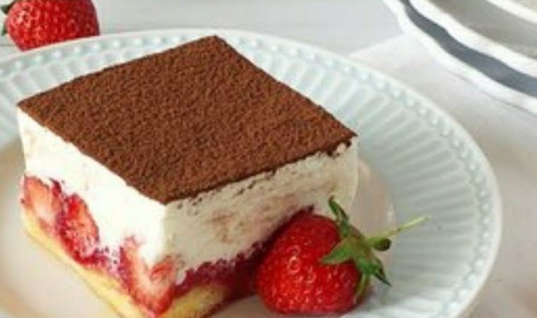 Çilekseverlerin favorisi olacak lezzet: Çilekli tiramisu tarifi...