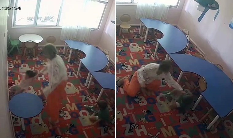 Tutuklandı Kreş müdürünün çocuklara şiddet uyguladığı görüntüler ortaya çıktı