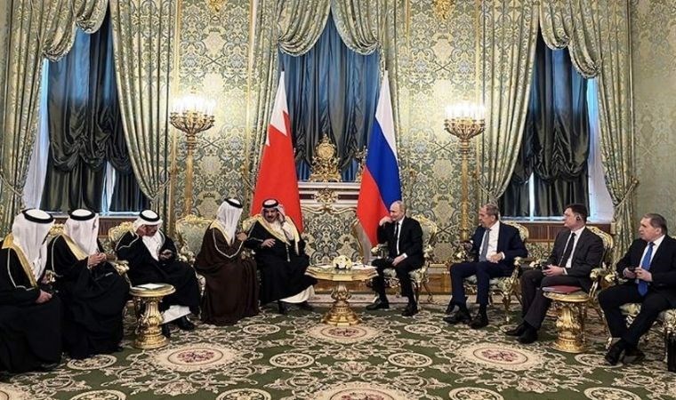 Rusya Devlet Başkanı Putin ile Bahreyn Kralı Al Halife Moskova
