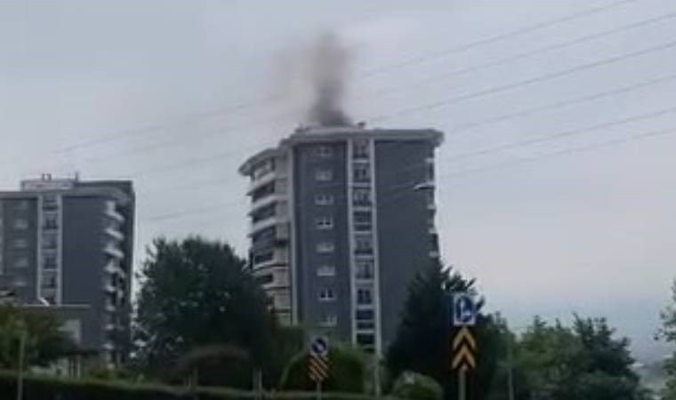 16 katlı binada yangın paniği