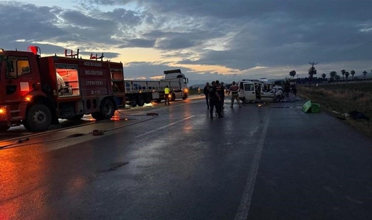 Hatay'da feci kaza 5 kişi hayatını kaybetti