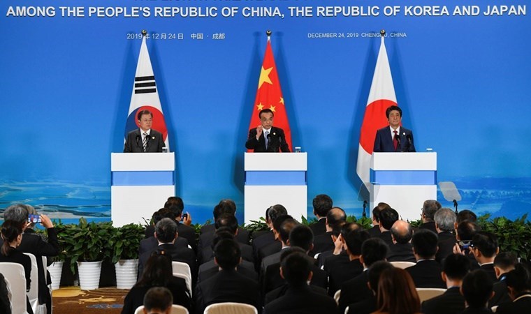 Çin Japonya ve Güney Kore liderleri 5 yıl aradan sonra