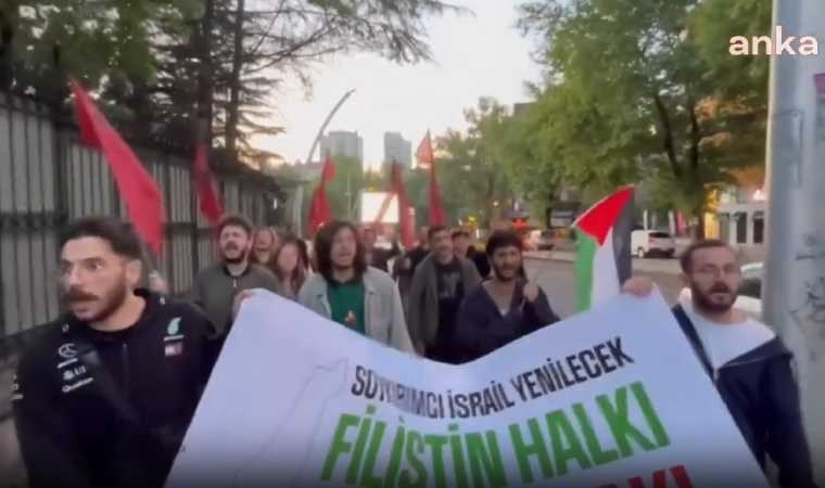 SOL Parti, İsrail Büyükelçiliği'ne yürüdü: Soykırımcı İsrail yenilecek, Filistin halkı kazanacak