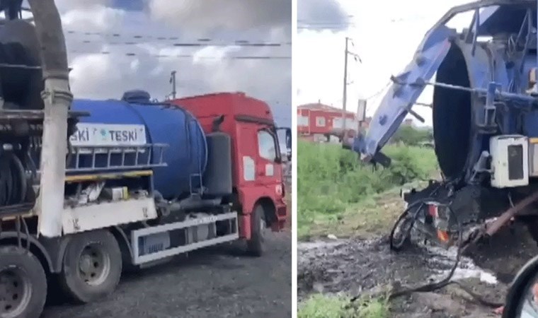 Tekirdağ'da dereye atık boşaltılmasına inceleme