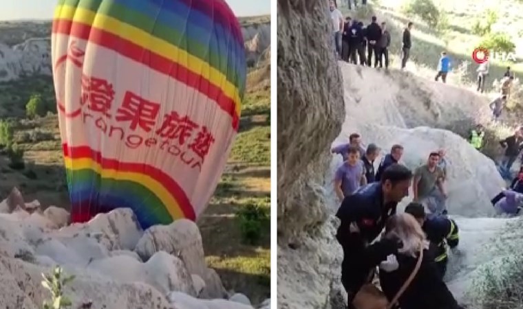 Kapadokya'da faciadan dönüldü: Balon pilotu 20 kişinin hayatını kurtardı