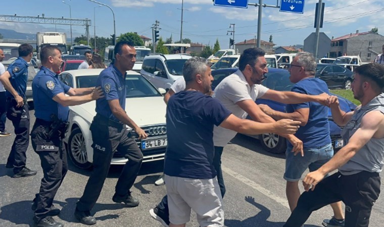 Tokat'ta yumruklu 'yol verme' kavgası!