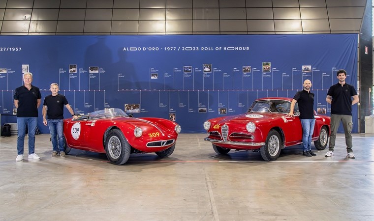 Müzeden çıkıp yarışa katıldı: Alfa Romeo 1000 Miglia Brescia'da start aldı! Klasik arabalar büyüledi...