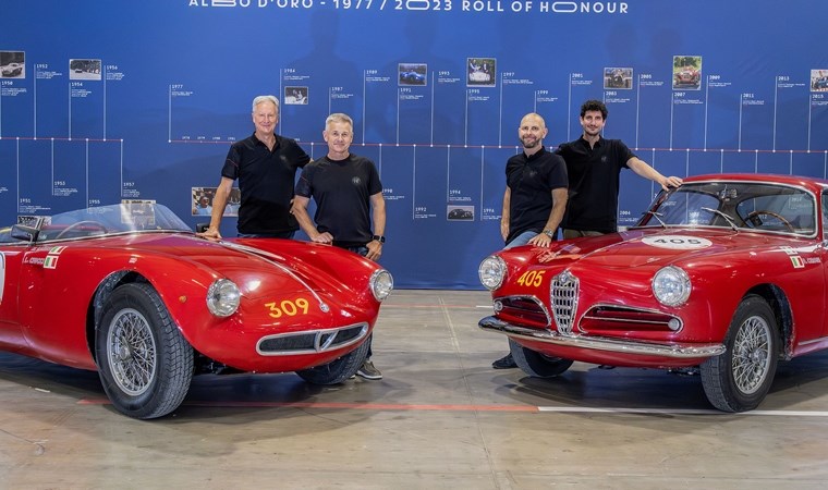 Müzeden çıkıp yarışa katıldı: Alfa Romeo 1000 Miglia Brescia'da start aldı! Klasik arabalar büyüledi...