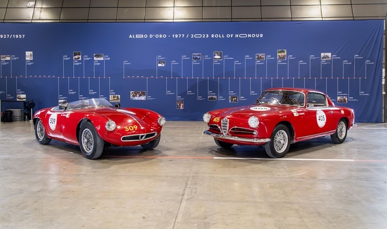 Müzeden çıkıp yarışa katıldı: Alfa Romeo 1000 Miglia Brescia'da start aldı! Klasik arabalar büyüledi...